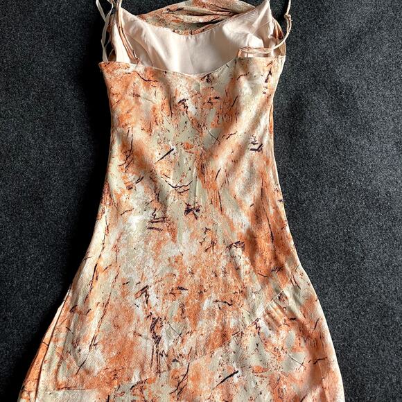 Hello Molly Catch the Waves Midi Dress Small Orange - Picture 8 of 14